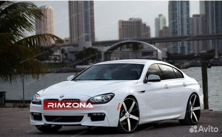 Литые диски R22 на BMW M5. Эфф1