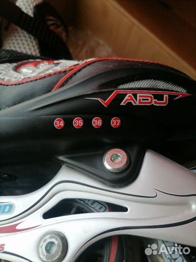 Роликовые коньки р34-37 раздвижные