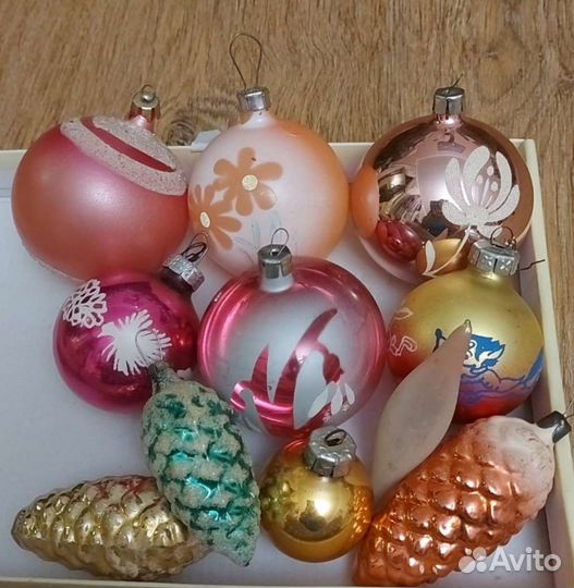 Елочные игрушки стекло