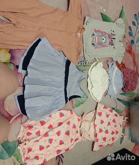 Детские вещи на девочку пакетом 80 86