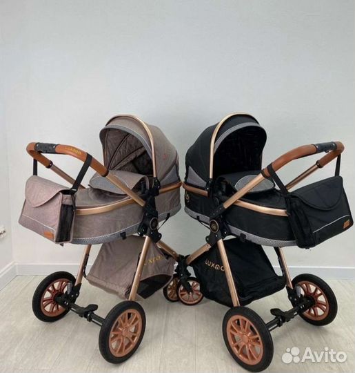 Коляска 2/1 и 3в1 люксмом v9