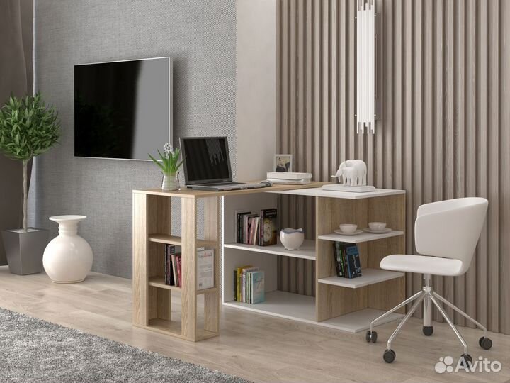 Стол письменный трансформер с полками