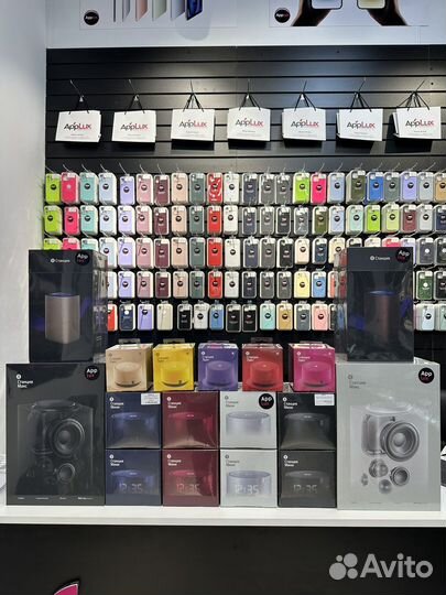 Яндекс Станция минибез часов (красная)