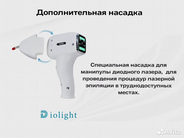 Диодный лазер DioLight Ultra'One 1800в, рассрочка