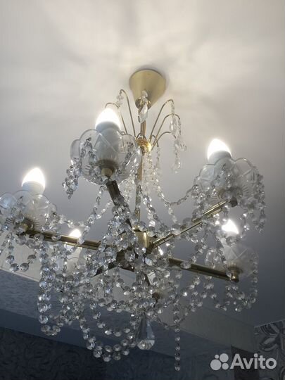 Люстра хрустальная + бра