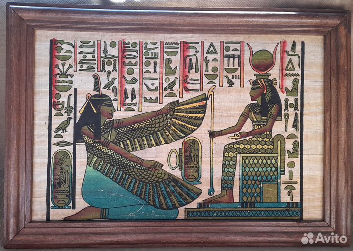 Картины-папирус Египет, орнамент, игральные карты
