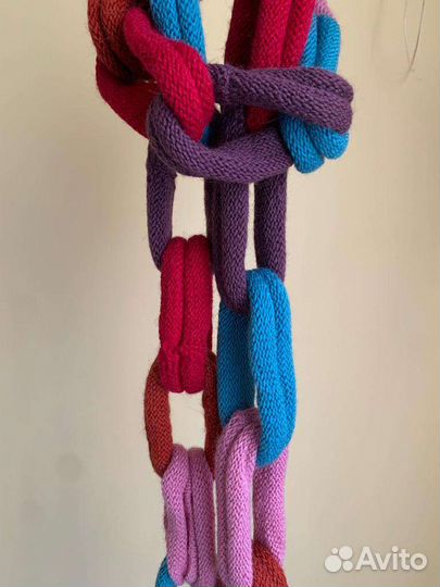 Шерстяной шарф hand-made