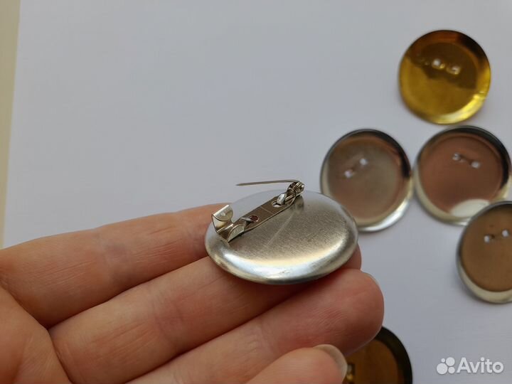 Основы для брошей под вклейку