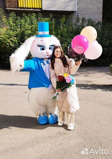 Ростовая кукла Заяц, Чебурашка, Мишка аниматор