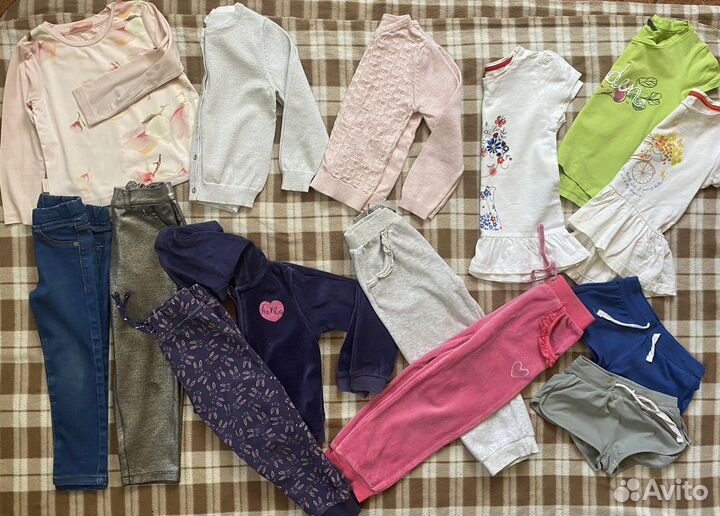 Детские вещи и обувь для девочки пакетом