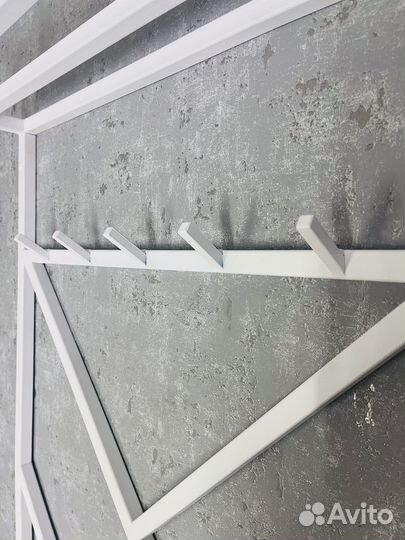 Прихожая настенная вешалка в стиле лофт в прихожую