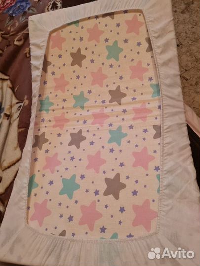 Матрасик в коляску 69*43 с чехлом