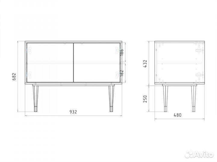 Комод Storyz S1 Milk Marble - Сатин