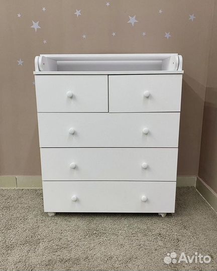 Комод пеленальный с 5 ящиками