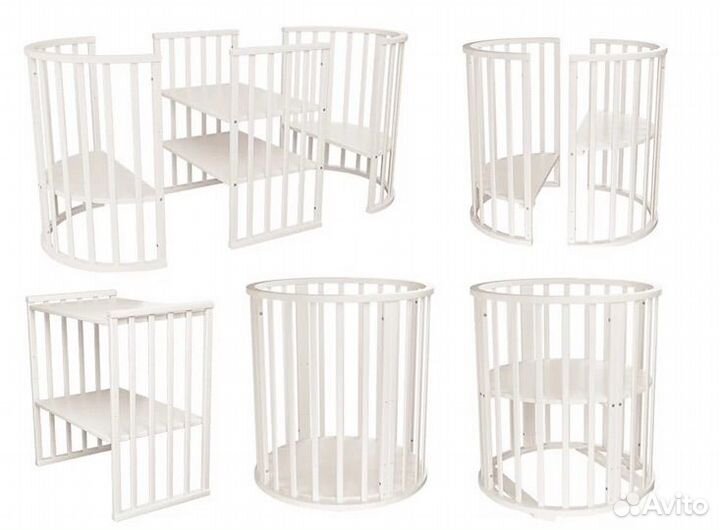 Детская кроватка с поперечным маятником