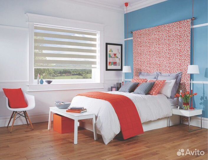 Рулонные шторы зебра (арт. R-0618)