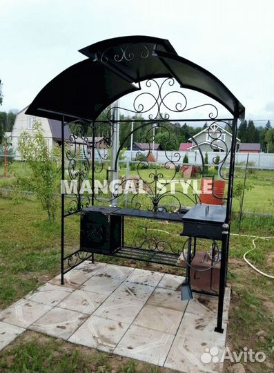 Мангал с крышей