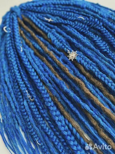 Микс дреды и косы