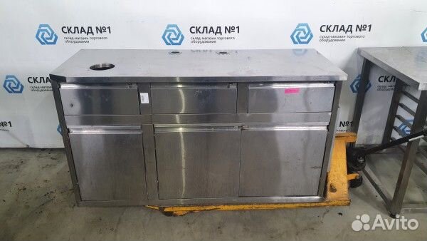 Стол-тумба с 3 ящ под кофе машину