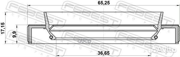 Сальник привода Febest 030133064F 95HBY-38651017C