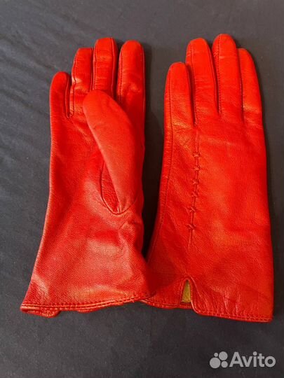Перчатки женские кожаные 7 размер