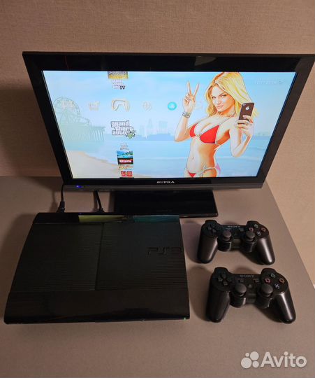 Sony Playstation 3 super slim 500гб HEN 66 игр
