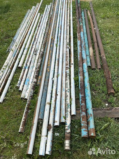 Труба металлическая измпо отопления. Б/у