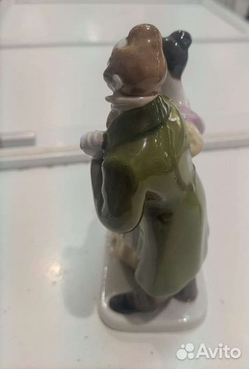 Статуэтка лфз СССР, Сахарница серебро эмаль