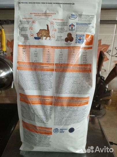 Корм для кошек hills urinary c/d