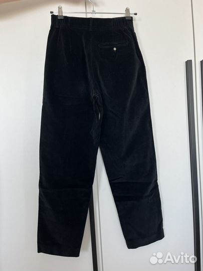 Бархатные брюки черные Calvin Klein размер 40-42