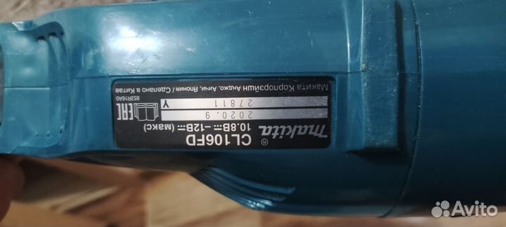 Аккумуляторный пылесос makita