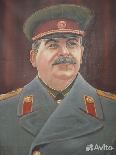 Портрет Сталина и в, холст, масло