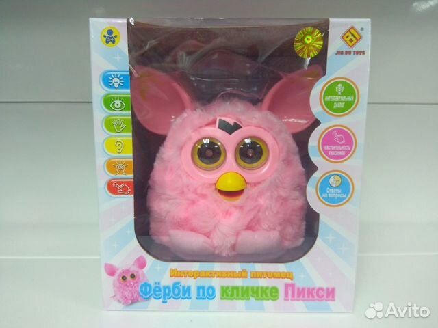Замечательный ферби по кличке Пикси (розовый)