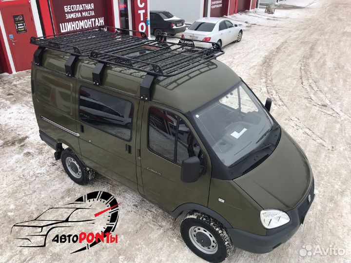 Багажник Газель Соболь грузовая платформа с сеткой