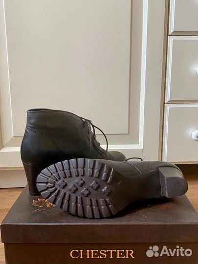 Кожаные Ботильоны chester, 38 размер