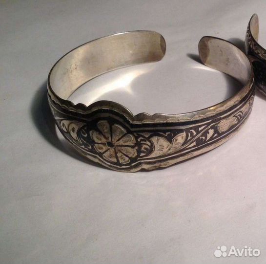 Серебряный браслет, винтаж