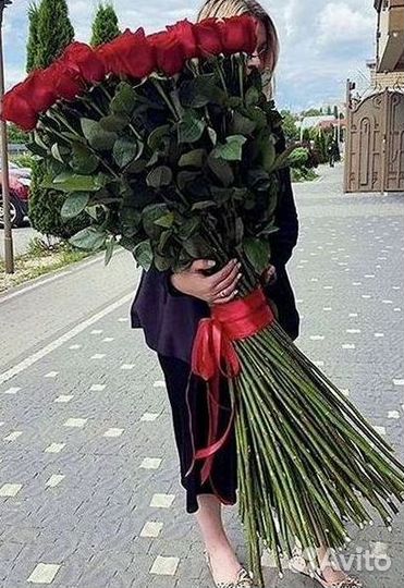 Высокие розы 150 160 170 180 190см доставка Москва