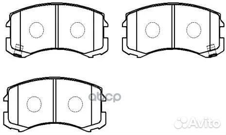 Колодки передние Mitsubishi/HSB/ HP5183 HSB