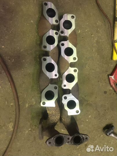 Фрезеровка плоскости выпускного коллектора