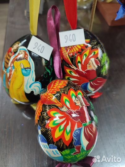 Яйцо деревянное ручная роспись