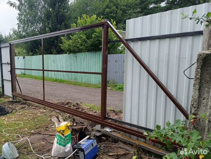 Каркас откатных ворот с фурнитурой и доставкой