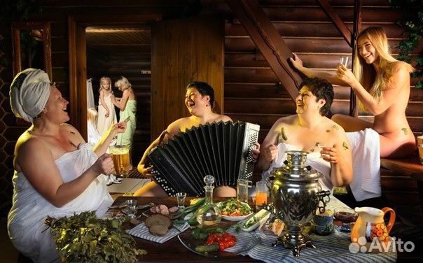 Банька на дровах с веничком берез. Коттедж Домики