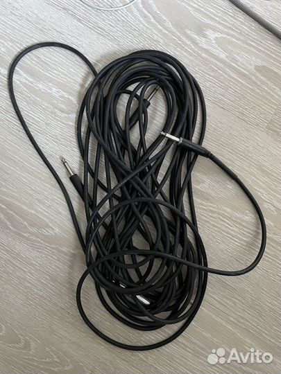 Кабели Jack 5 м. для электрогитары 2 шт