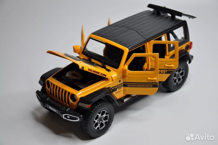 Модель автомобиля Jeep Wrangler Rubicon металл