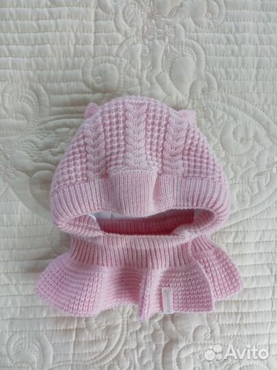 Шапка шлем для новорожденного 