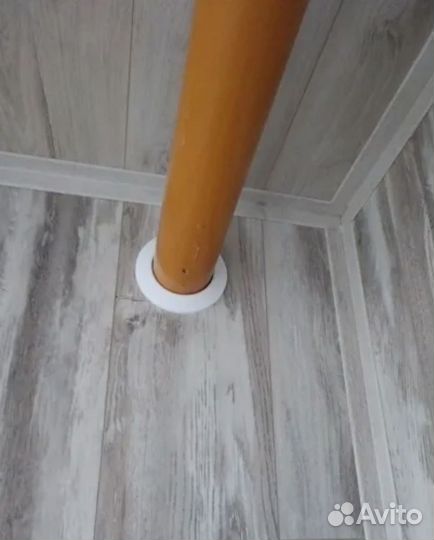 Обвод белый декоративный для труб 115мм