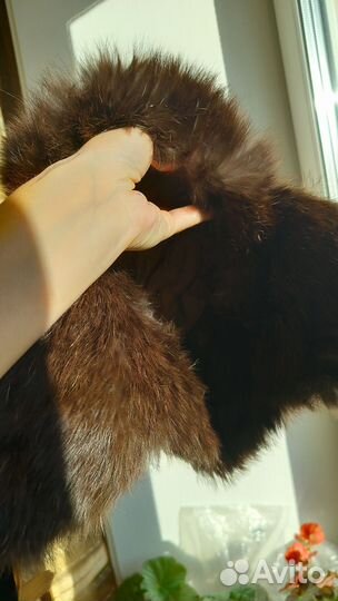 Меховая детская шапка 4 / 5 лет мех кожа