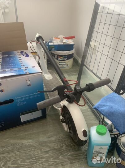 Самокат Xiaomi Mi Electric Scooter 1S, белый