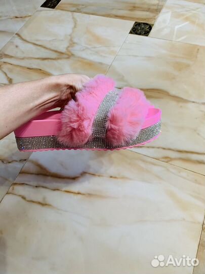 Тапочки меховые женские