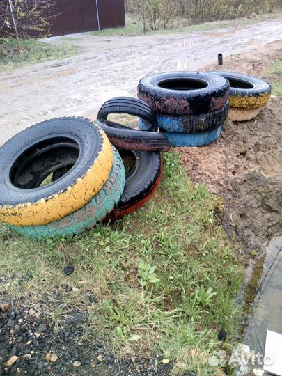 Покрышки для клумб